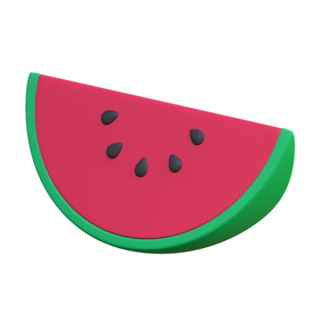 Watermelon Icon Summer Beach Holiday 3 D Illustration 3D Icon