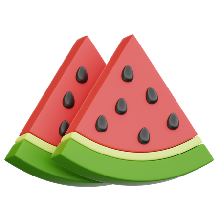 Watermelon Slices  3D Icon