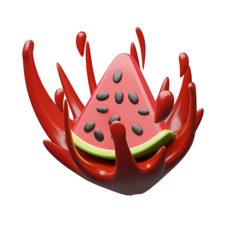 Watermelon splash  3D Icon