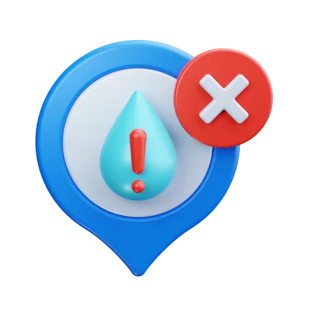Waterpark Location  3D Icon