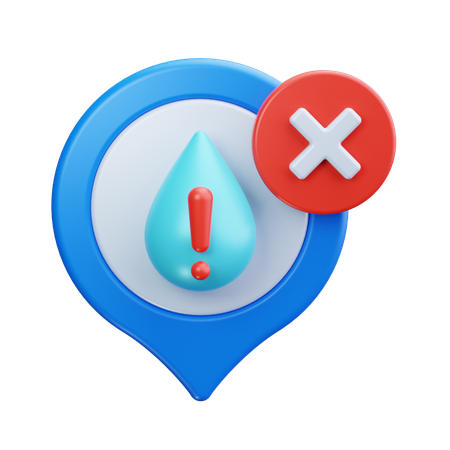 Waterpark Location  3D Icon