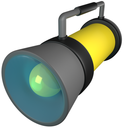 Waterproof Flashlight  3D Icon