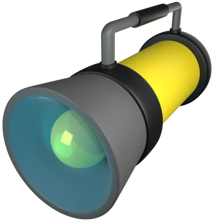 Waterproof Flashlight  3D Icon