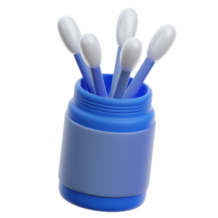 Wattestäbchen  3D Icon