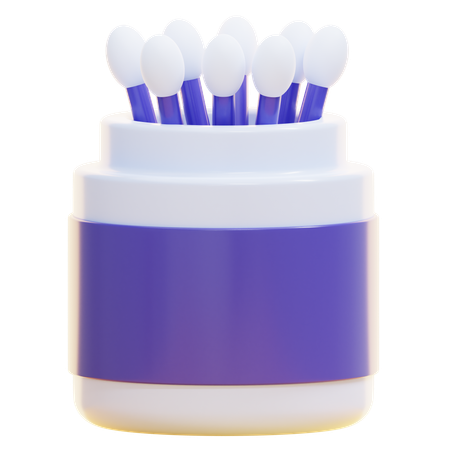 Wattestäbchen  3D Icon