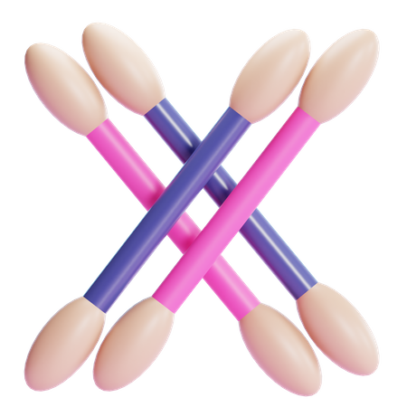 Wattestäbchen  3D Icon