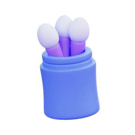 Wattestäbchen  3D Icon