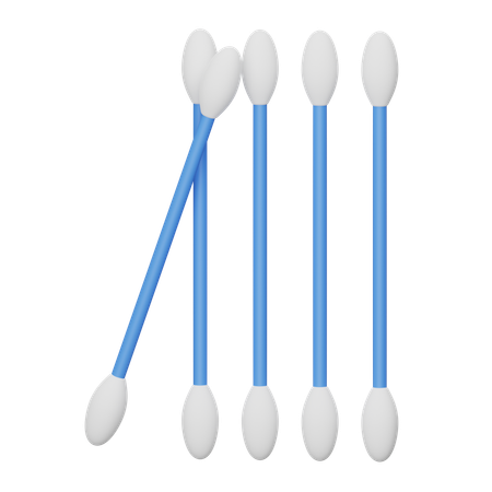 Wattestäbchen  3D Icon