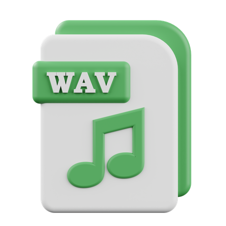 WAV  3D Icon