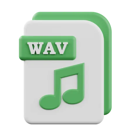 WAV  3D Icon