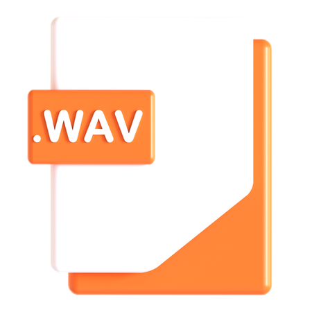 Wav Extension  3D Icon