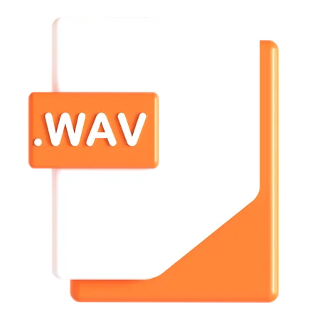 Wav Extension  3D Icon