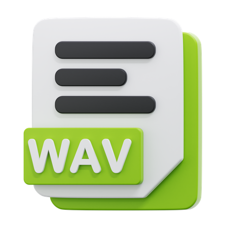 WAV FILE  3D Icon