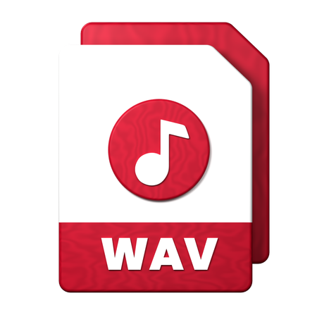 Wav File  3D Icon