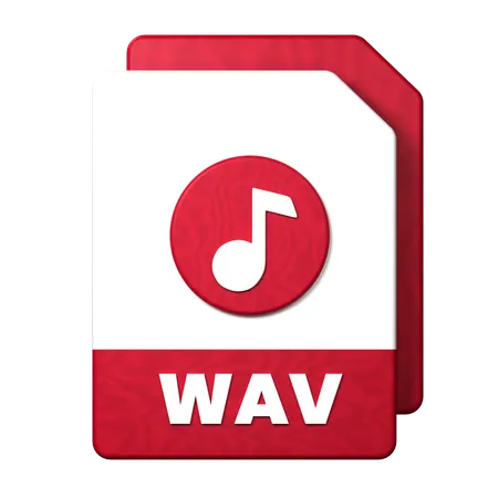 Wav File  3D Icon