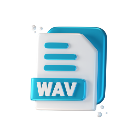 Wav File  3D Icon