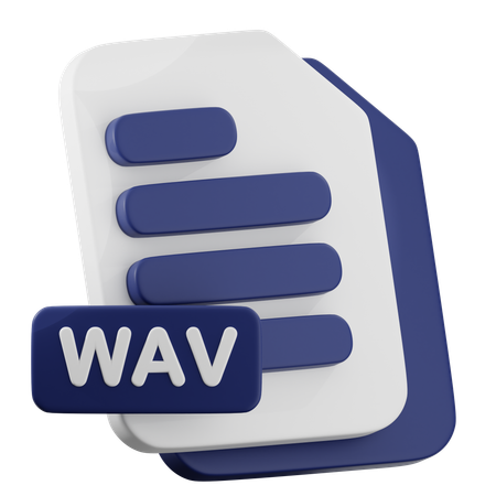 WAV File  3D Icon