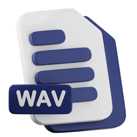 WAV File  3D Icon