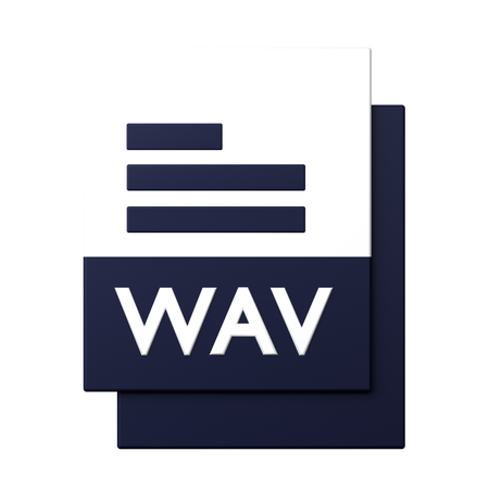 WAV File  3D Icon