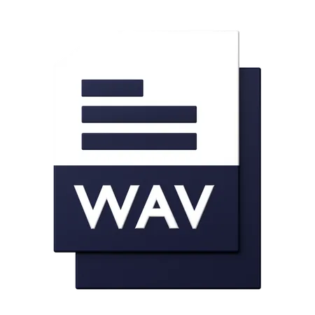 WAV File  3D Icon