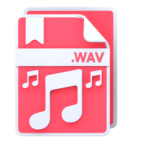 Wav file  3D Icon