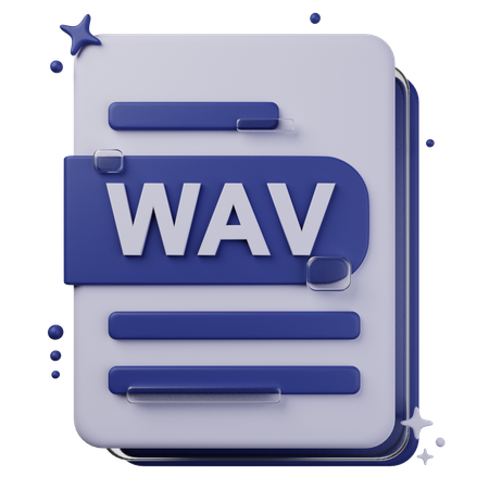 WAV File  3D Icon