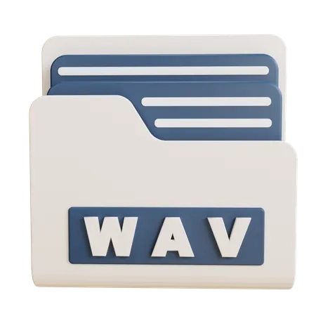 WAV Folder  3D Icon