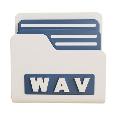 WAV Folder  3D Icon