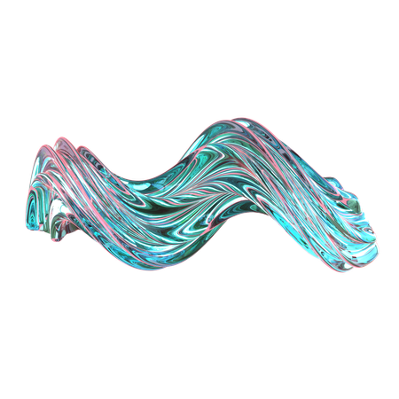 Wave Abstract Shape  3D Icon