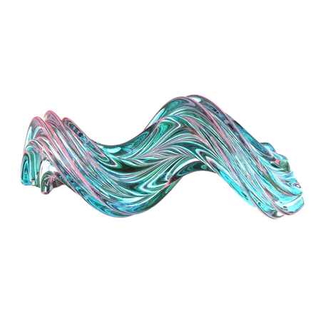 Wave Abstract Shape  3D Icon