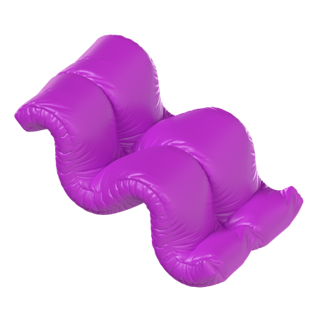 Wave Balloon  3D Icon