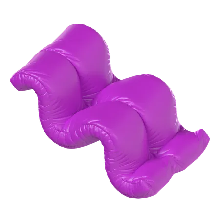 Wave Balloon  3D Icon