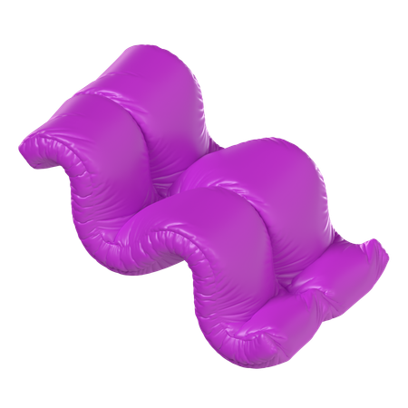 Wave Balloon  3D Icon