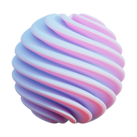 Wave Bstract  3D Icon