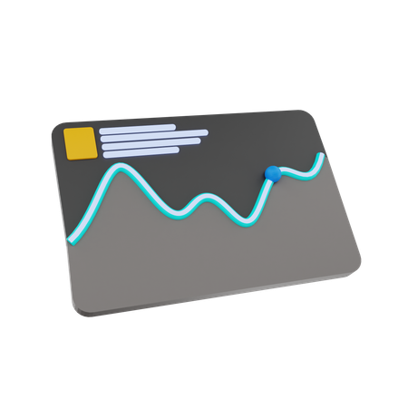 Wave Chart  3D Icon