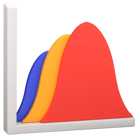 Wave Chart  3D Icon