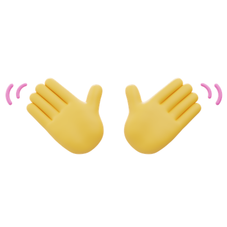 Wave Hand Gesture  3D Icon