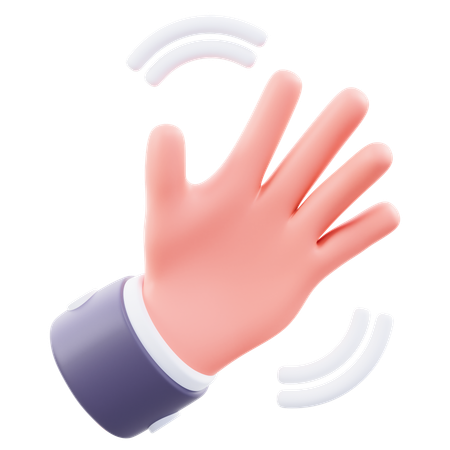 Wave Hand Gesture  3D Icon