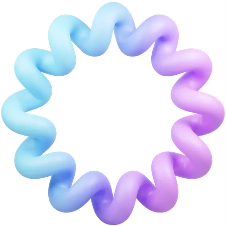 Wave Ring Abstract Shape  3D Icon