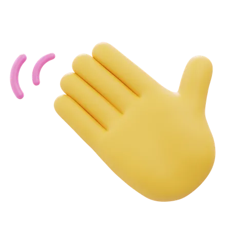 Wave With One Hand Gesture  3D Icon