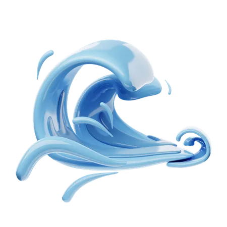 Waves 3D Icon