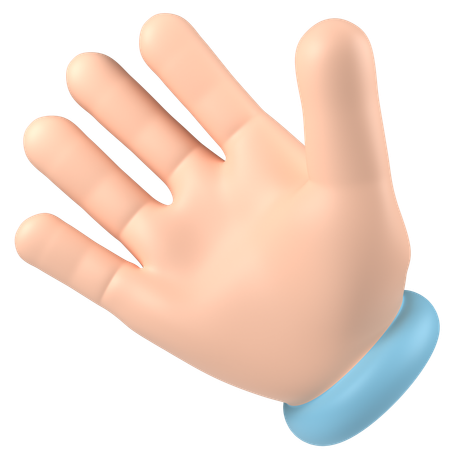 Waving  3D Icon