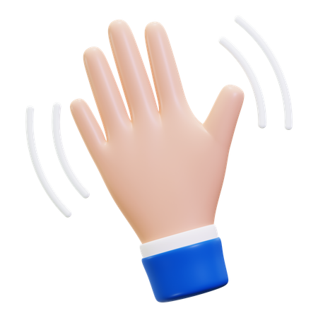 Waving  3D Icon