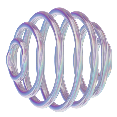 Waving Circle Object  3D Icon