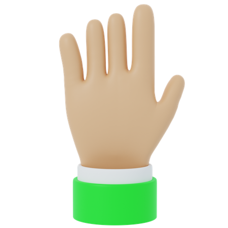 Waving hand  3D Icon