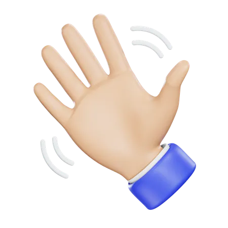 Waving Hand  3D Icon