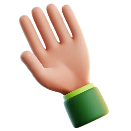 Waving Hand  3D Icon