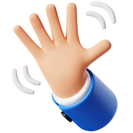 Waving Hand  3D Icon