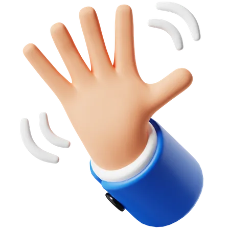 Waving Hand  3D Icon