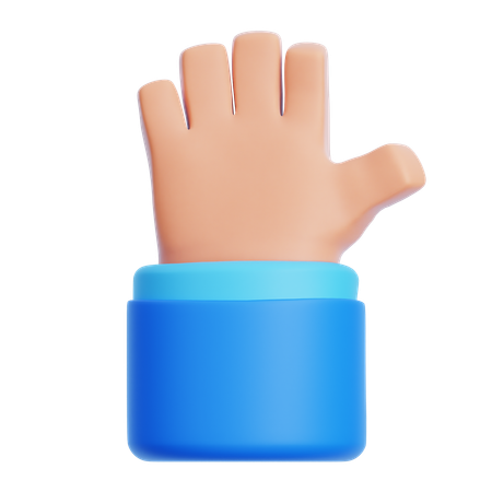 Waving Hand  3D Icon